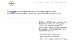 Desktop Screenshot of caedhhbc.com