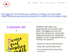 Tablet Screenshot of caedhhbc.com